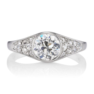 Low Profile Vintage Engagement Ring