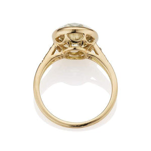 Gold Colored 5.03 ct Diamond Ring Set in 18 kt Yellow Gold